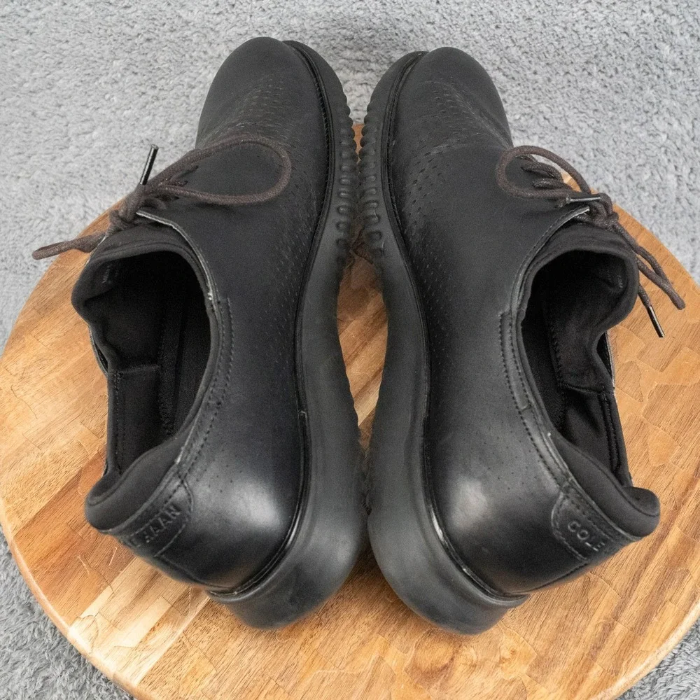 Cole Haan 2.ZeroGrand Laser Wingtip Oxfords Black Leather Sz 13 M